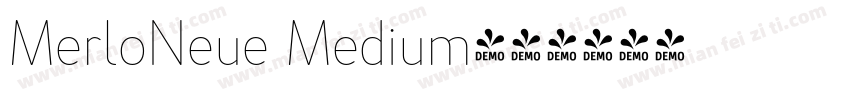 MerloNeue Medium字体转换